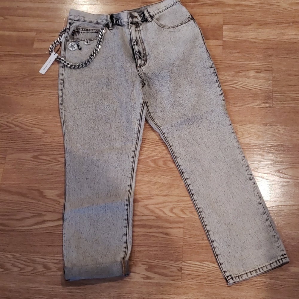 Marc Jacob's NEW Grey Stovepipe Denim Jeans Sz 32